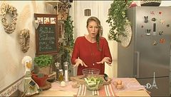 Frittata con catalogna, noci e ricotta