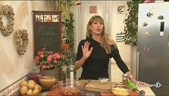 Vellutata di patate con zafferano e gamberi