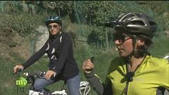 Sulla ciclabile con Gustav Thöni