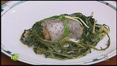 Involtino di baccalà farcito con tonno e cipolla di Tropea