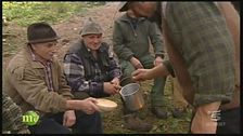 La vita dei boscaioli in alta montagna