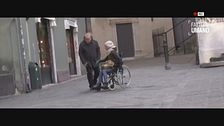 Una disabile in difficoltà