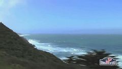 Driving along the coast