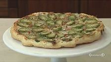Torta salata rovesciata con cavolini di Bruxelles