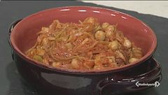 Stufato di porri e ceci