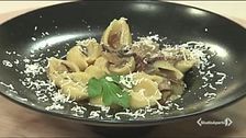 Conchiglie alla carbonara di funghi