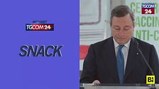 Draghi in difesa dell'italiano: "Smart working, baby sitting… perché tutte queste parole inglesi??"