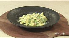 Pasta conchiglie alla crema di asparagi
