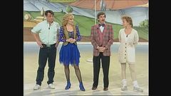 Nancy Brilli e Claudio Amendola a Buona Domenica nel 1992