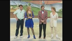 Nancy Brilli e Claudio Amendola a Buona Domenica nel 1992