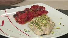 Filetto di ricciola ai peperoni