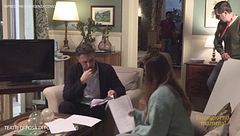 All'interno della villa di "Buongiorno, mamma "