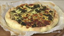 Torta broccoli e pecorino