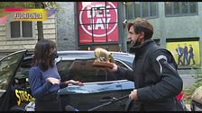 L'amichevole incontro pre-Tapiro tra Ambra e Valerio Staffelli