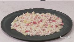 Risotto con trota e mela verde