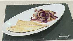 Filetto di pesce bianco e radicchio all'aceto balsamico