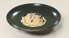 Spaghetti allo sgombro con limone e zenzero