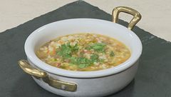 Minestra di riso e lenticchie