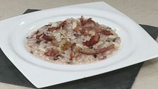 Risotto al radicchio e speck