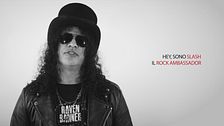 Slash è il nuovo Rock Ambassador di Virgin Radio. Guarda il suo messaggio