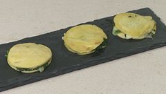 Focaccine di ceci farcite