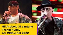 Gli Articolo 31 cantano Tranqi Funky nel 1996 e nel 2022