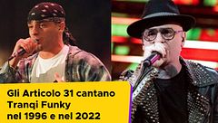 Gli Articolo 31 cantano Tranqi Funky nel 1996 e nel 2022
