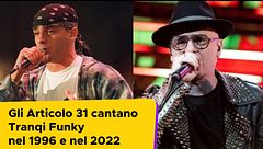 Gli Articolo 31 cantano Tranqi Funky nel 1996 e nel 2022