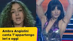 Ambra Angiolini canta T'appartengo ieri e oggi