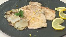 Scaloppine con topinambur al limone