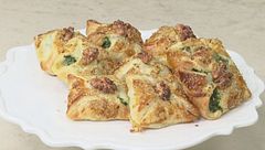 Fagottini di sfoglia agli spinaci