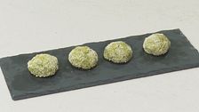 Polpette, cicoria e ceci