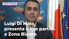 Luigi Di Maio presenta il suo partito a Zona Bianca