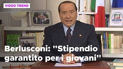 Silvio Berlusconi: "Stipendio minimo garantito per i giovani"