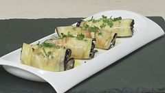 Involtini di melanzane con crema di nocciole