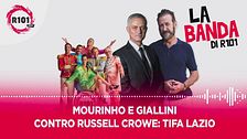 Mourinho e Giallini contro il laziale Russell Crowe