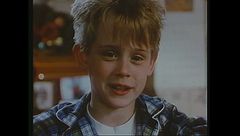 Macaulay Culkin nel backstage di "Mamma, ho perso l'aereo" a Ciak 1991