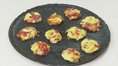 Frittelle di patate con speck e fontina