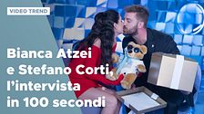 Bianca Atzei e Stefano Corti, l'intervista in 100 secondi