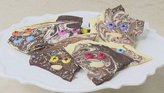 Barrette di cioccolato in stile Halloween