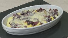 Gnocchi con gorgonzola e radicchio