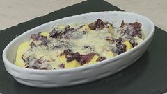 Gnocchi con gorgonzola e radicchio