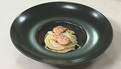 Spaghetti, cacio, pepe e cozze