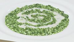Risotto spinaci e gongonzola
