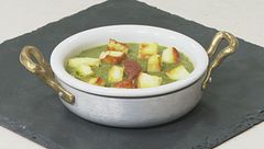 Crema di patate e cime di rapa