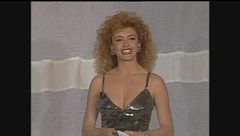 Milly Carlucci è la copresentatrice dei Telegatti 1986