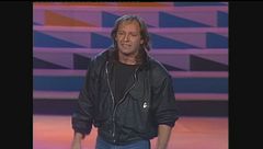 Vasco Rossi canta "Vivere senza te" ai Telegatti 1989