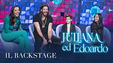 Il backstage di Juliana Moreira ed Edoardo Stoppa