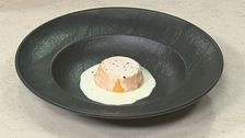 Flan alla zucca e fonduta di taleggio
