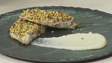 Filetto di pesce con crosta di pistacchi